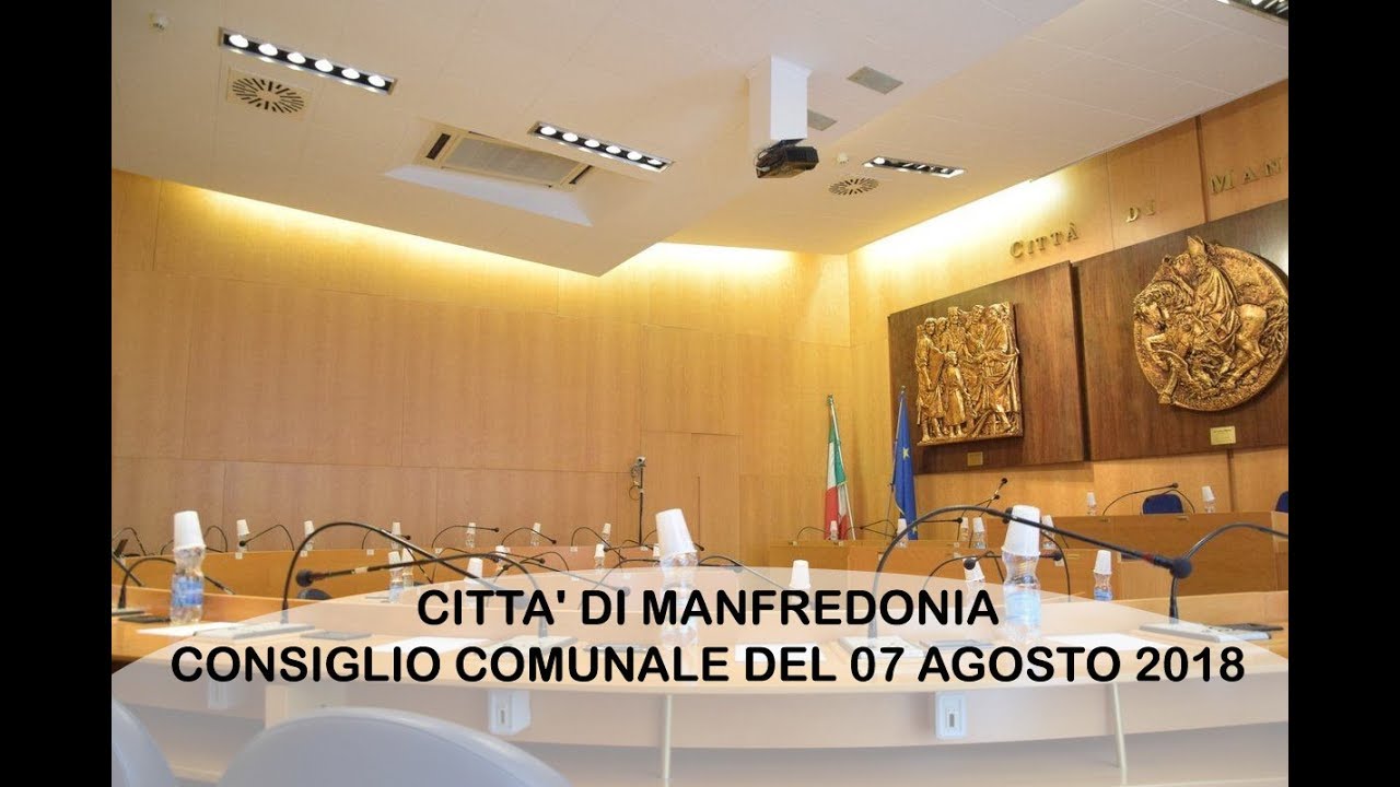 Consiglio Comunale di Manfredonia 07 08 2018