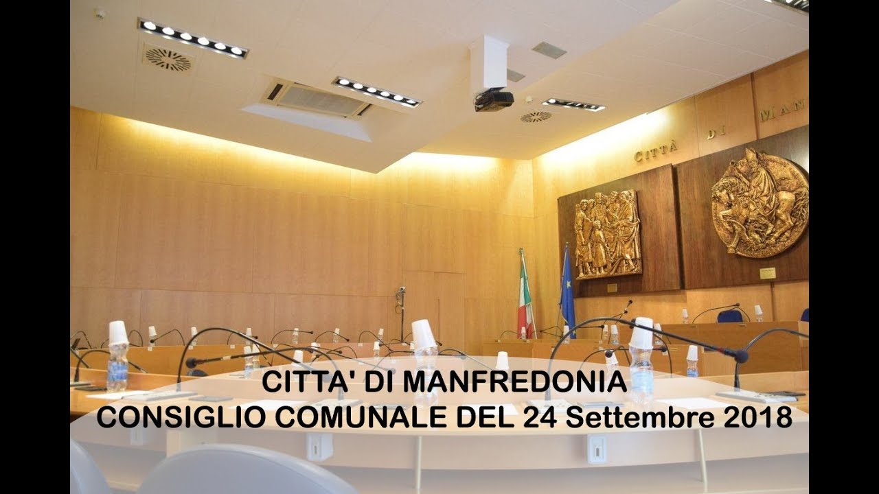 Manfredonia: Archivio Consiglio Comunale del 24 09 2018