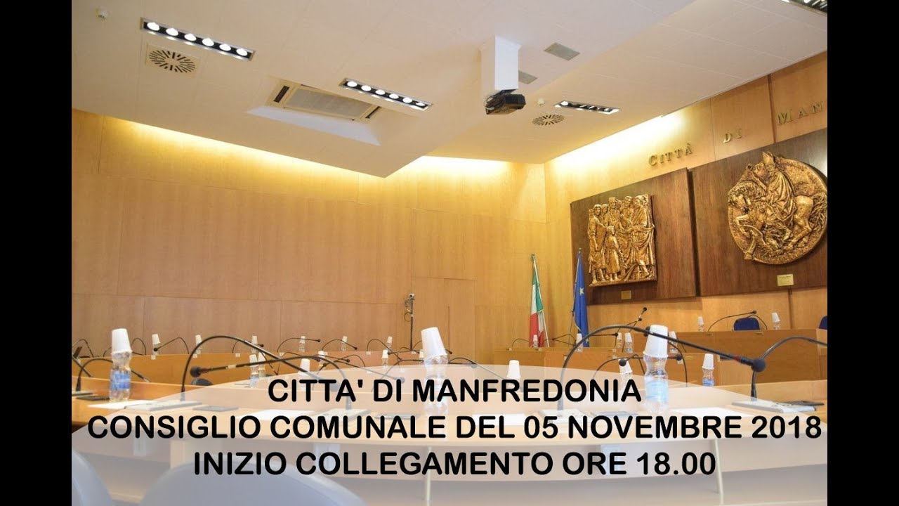 Archivio Consiglio Comunale di Manfredonia del 05 11 2018