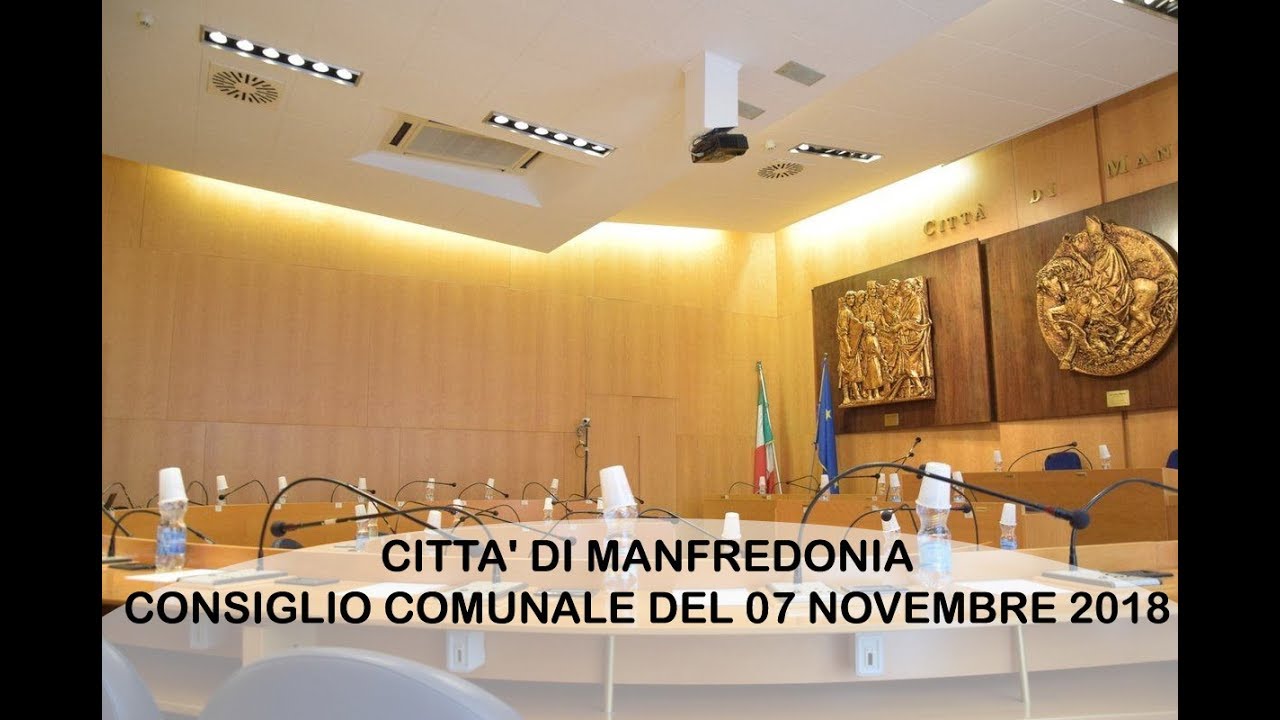 Archivio Consiglio Comunale di Manfredonia del 07 11 2018