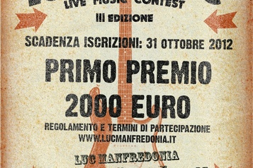 APERTE LE ISCRIZIONI AL LUCPHONIC LIVE CONTEST APERTE LE ISCRIZIONI AL LUCPHONIC LIVE CONTEST