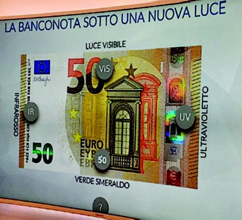 Rossi (Bankitalia) presenta nuova banconota da 50 euro