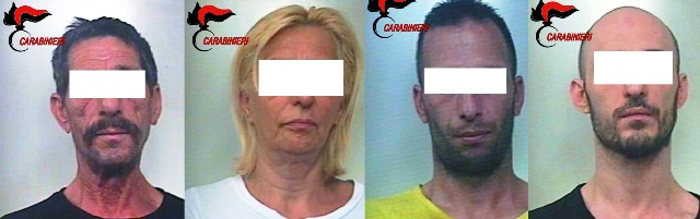 Droga e violenza: arrestato padre, madre e 2 figli
