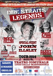 Sabato 10 maggio i Dire Straits Legends a Manfredonia
