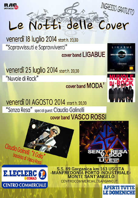 LECLERC le notti delle Cover LECLERC le notti delle Cover