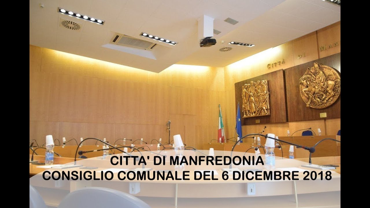 Archivio Consiglio Comunale Manfredonia del 6 12 2018