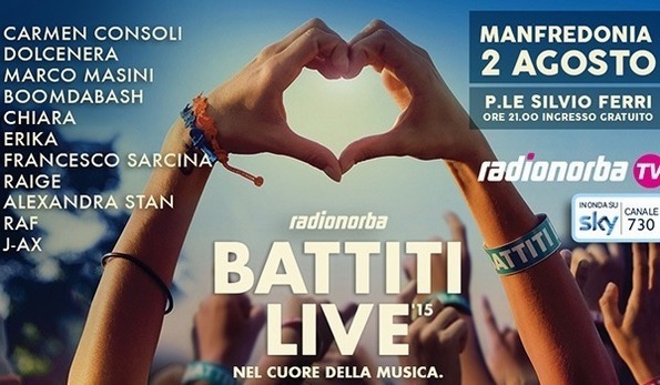 A Manfredonia sbarca il Battiti Live: tra gli ospiti J-Ax, Carmen Consoli e Raf A Manfredonia sbarca il Battiti Live: tra gli ospiti J-Ax, Carmen Consoli e Raf