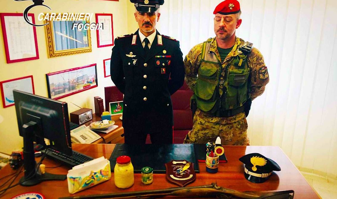 Cacciatori rastrellano il Gargano, armi e decine di munizioni ritrovate. Cartucce nei muretti a secco