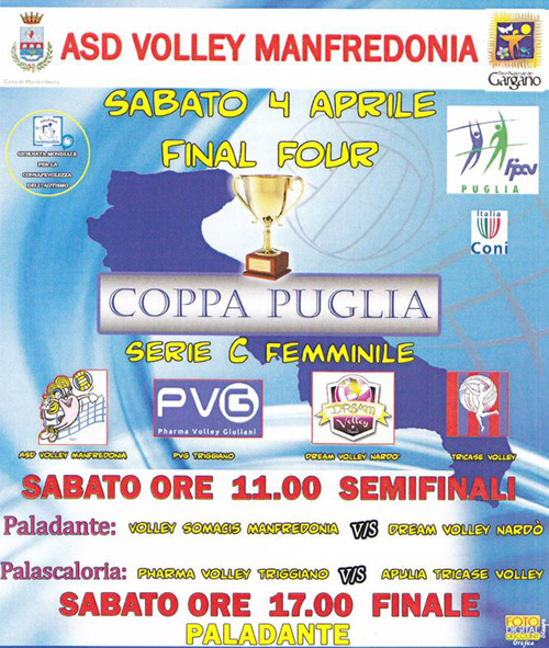 A Manfredonia la final four della Coppa Puglia 2015