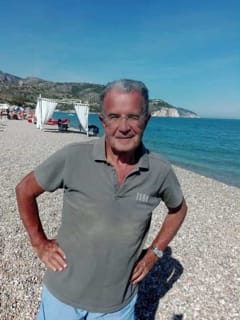 Romano Prodi in vacanza a Mattinata