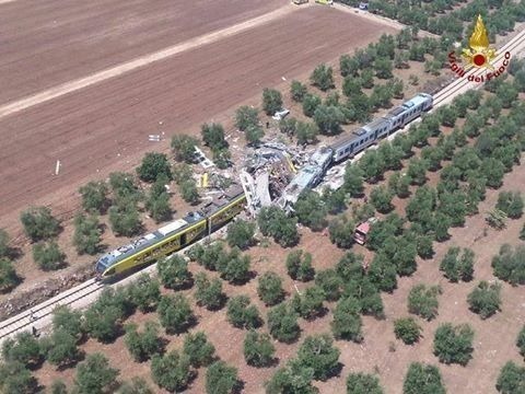 Incidente ferroviario Corato-Andria: soccorsi anche dal foggiano