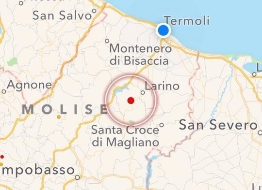 Trema il Molise, scossa avvertita anche nel Foggiano