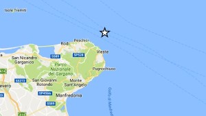 Terremoto sul Gargano con epicentro tra Peschici e Rodi „