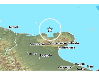 Terremoti: torna a tremare la terra sul Gargano. Lievi scosse Terremoti: torna a tremare la terra sul Gargano. Lievi scosse