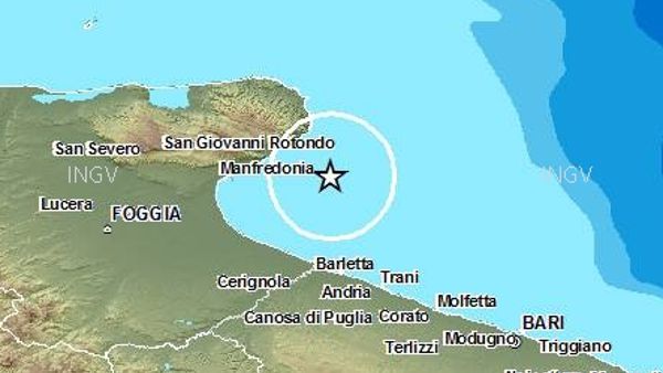 Terremoto in mare al largo del Gargano: scossa di magnitudo 3.2“