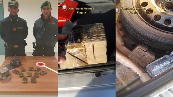 Manfredonia, droga nella ruota di scorta e negli slip: doppio sequestro della GdF „
