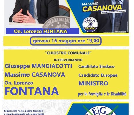 IL MINISTRO FONTANA CON MASSIMO CASANOVA A MONTE S. ANGELO E S. GIOVANNI ROTONDO